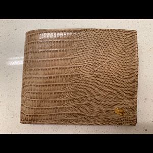 Etro tan leather wallet